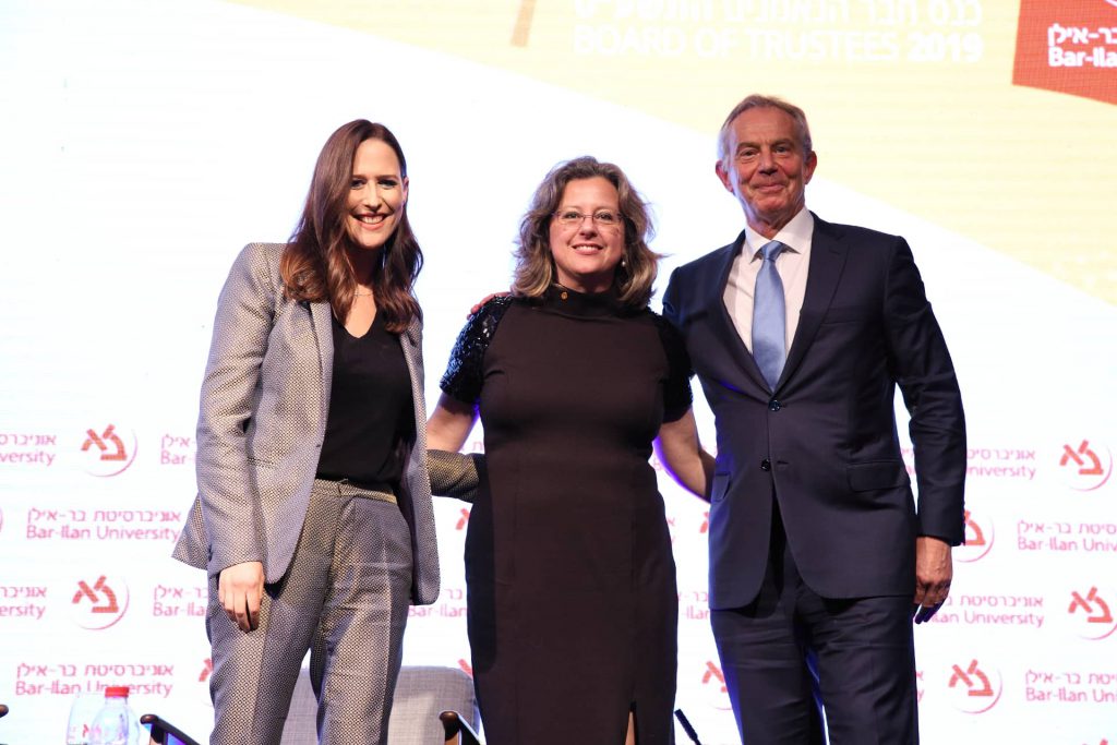 From Right to Left: Mr. Tony Blair, Dr. Danielle Gurevitch, Mrs. Yonit Levy